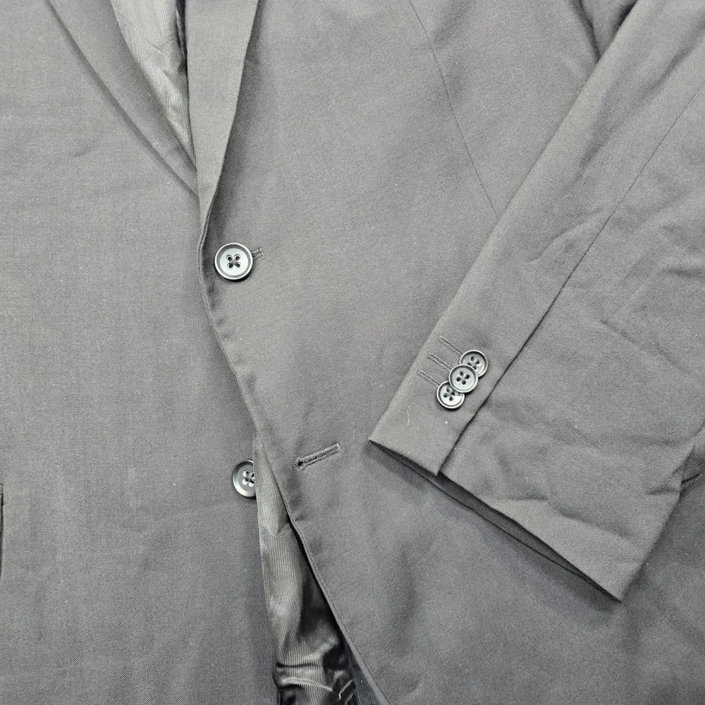 Banana Republic Black Wool Suit Jacket Mens 46R‎ 46 Modern Fit Italian Blazer